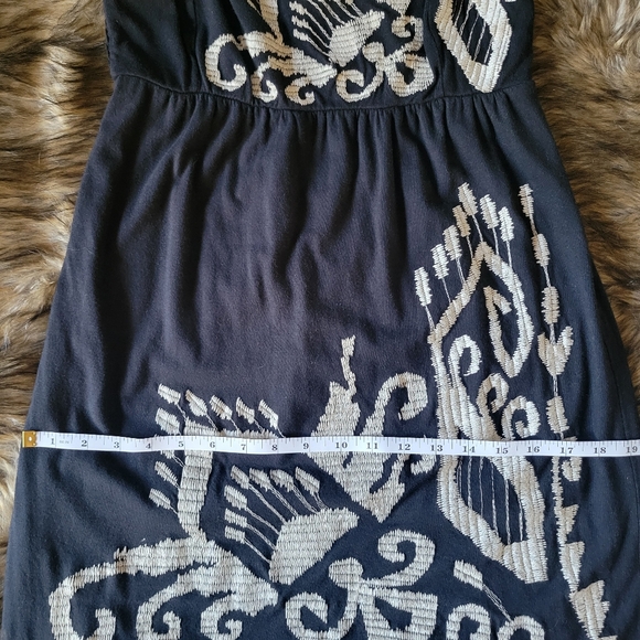 INC Embroidered Black Spaghetti Strap Dress  Mini Size S - Picture 10 of 13